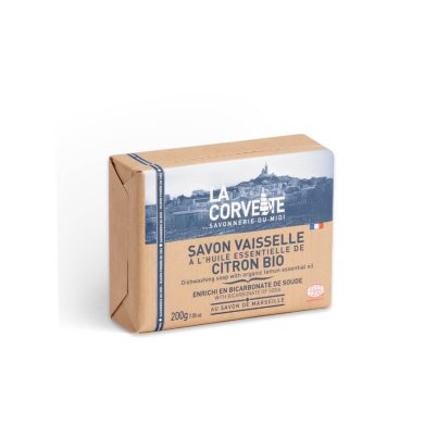 Savon à vaisselle au citron et enrichi bicarbonate - 200g