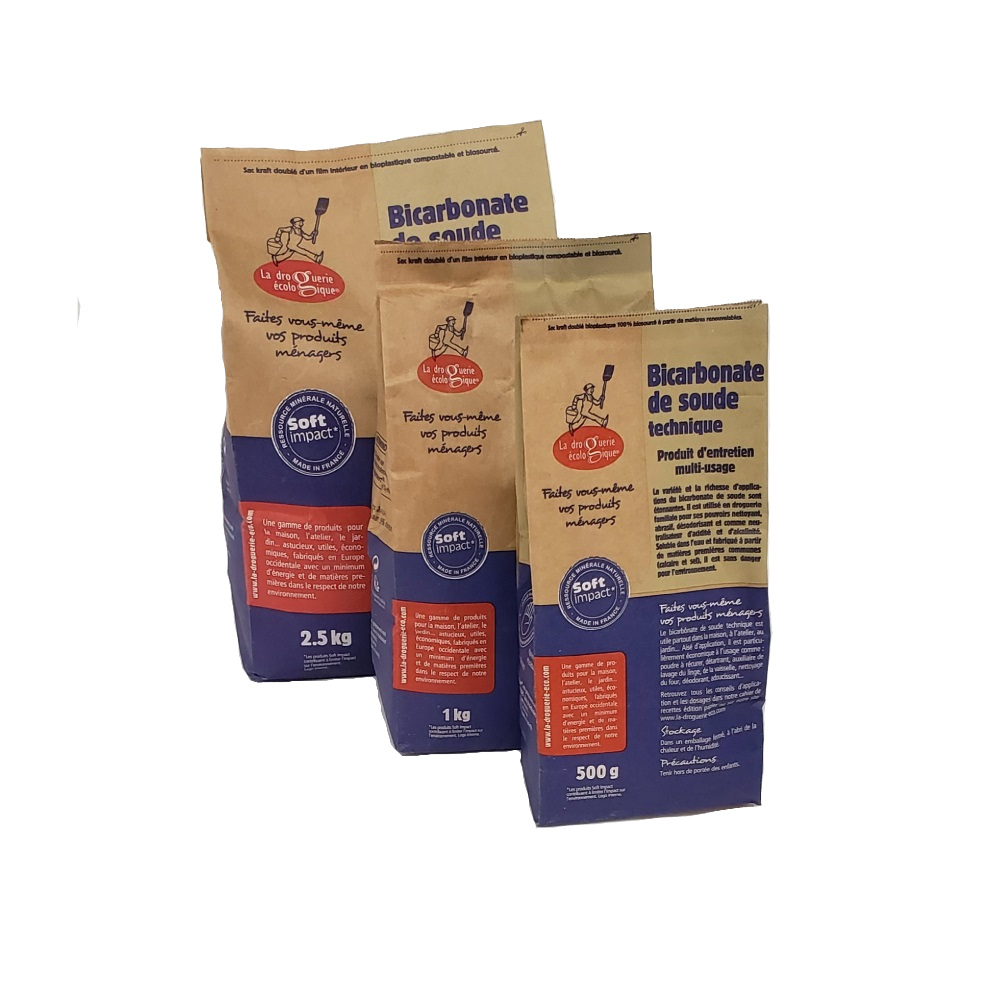 Bicarbonate de soude en sac de 1,5kg – Acheter un sac recharge 1,5 kg de  bicarbonate alimentaire