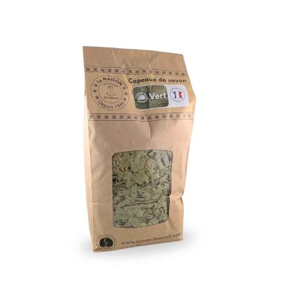Copeaux de savon de Marseille à l'huile d'olive, sac kraft 1kg