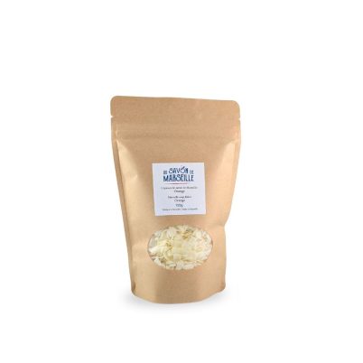 Sac de 150g, copeaux de savon de Marseille fleur d'oranger