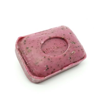 Barre de savon de Marseille 100g - Vignes Rouges broyées
