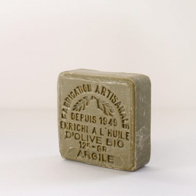 Marseille soap Enriched with organic Olive oil 125g - Green Clay
