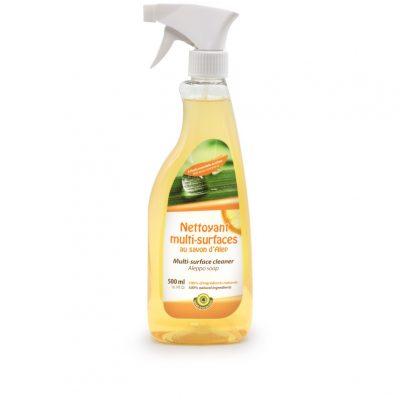 Vaporisateur nettoyant multi-surfaces au savon d'Alep 500g - H.E. Citron