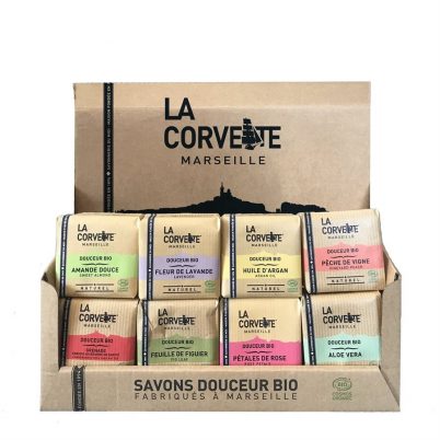 Présentoir Savon Douceur Bio (8x4) 100g