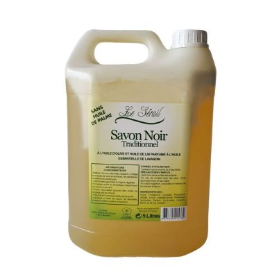 Savon Noir Traditionnel à l'huile d'Olive et de huile Lin 5L - H.E Lavandin