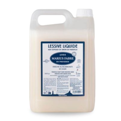 Lessive aux copeaux de savon de Marseille et bicarbonate - 5L