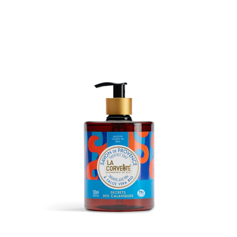 CL500-CAL_Savon-mains-liquide-provence-bio-organic-liquid-soap-500ml-secrets-des-calanques-La-Corvette-1