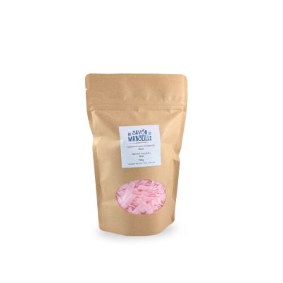 Sac de 150g, copeaux de savon de Marseille, rose
