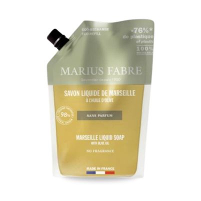 Savon liquide de Marseille, recharge en sac 1L, sans parfum