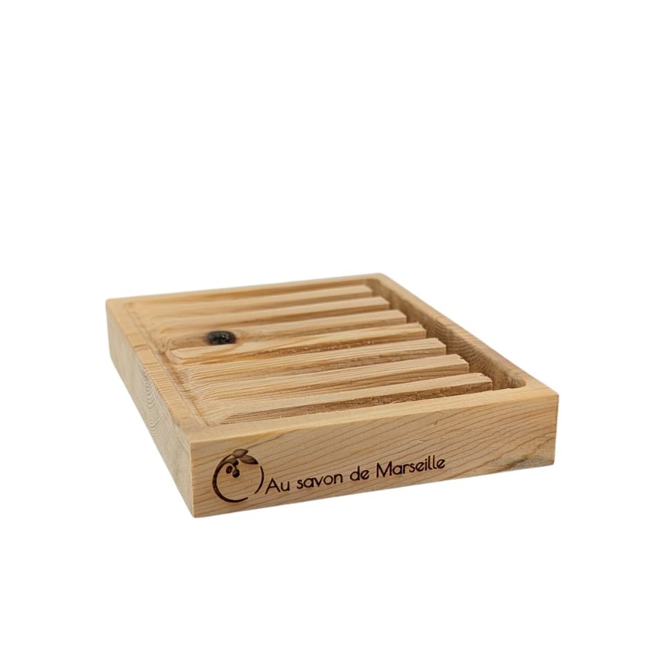 P-SAVON-DCOULÉ_Porte-savon-coulé-cèdre-cast-cedar-soap-dish-1 Porte-savon coulé en cèdre signé Au Savon de Marseille